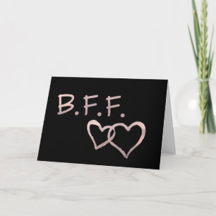BF met Linked Hearts Beste Vrienden voor altijd Kaart