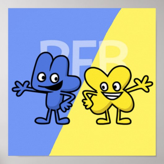 BFB 4- en X-ontwerp Poster (Voorkant)