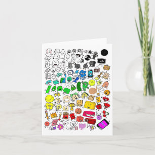 BFDI levenloze krankzinnigheid Alle tekens _1 Kaart