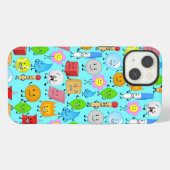 bfdi - patroon iPhone hoesje (Achterkant horizontaal)