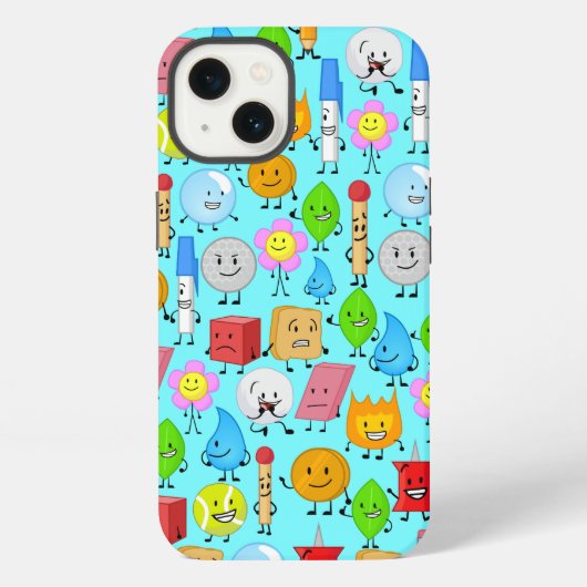 bfdi - patroon iPhone hoesje (Achterkant)