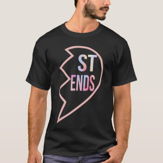 BFF 1 Hart in 2 Beste Vrienden Matching 2e Deel gi T-shirt
