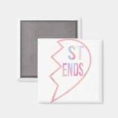 BFF 1 hart in 2 beste vrienden, tweede deel Magneet (Voorkant / Achterkant)