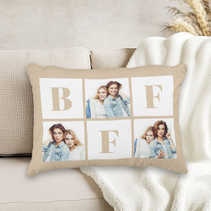 BFF 3 Foto Beste Vrienden Beige Accent Kussen