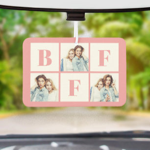 BFF 3 Foto Collage Beste Vriendinnen Roze Luchtverfrisser