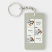 BFF 3 Photo Collage Best Friends Sage Green Sleutelhanger (Voorkant)