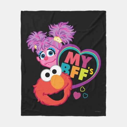 BFF Abby en Elmo Fleece Deken (Voorkant)