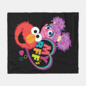 BFF Abby en Elmo Fleece Deken (Voorkant (Horizontaal))