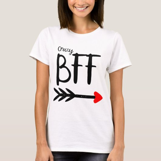 BFF arrow vriendinnetjes beste vrienden die deel 2 T-shirt (Voorkant)