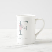 BFF Best Friends Forever Blush Waterverf Floral Porselein Kop (Rechts)