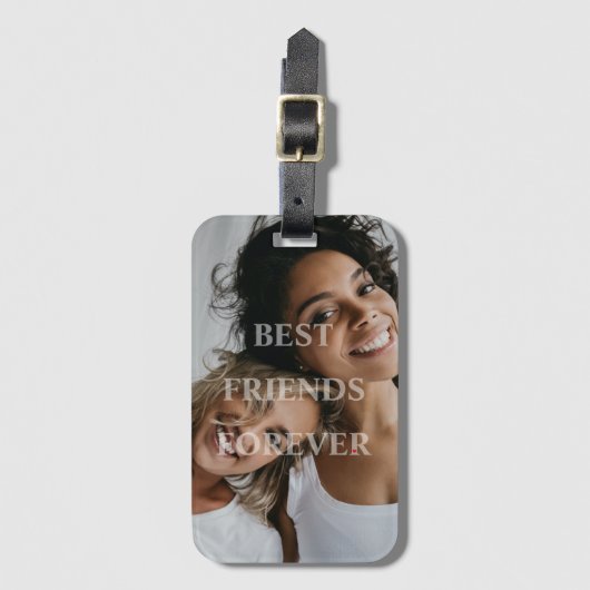 BFF Best Friends Forever Friendship Bagagelabel (Voorkant (verticaal))