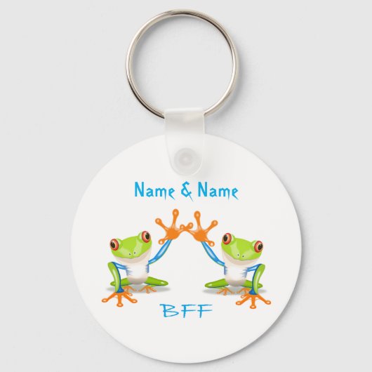 BFF Best Friends Forever Frogs Sleutelhanger (Voorkant)