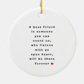 BFF Best Friends Forever Photo Ceramic Ornament (Achterkant)