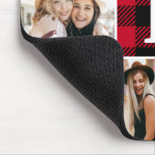 BFF Best Friends Red Plaid Keepsake Pictures Muismat (Hoek)