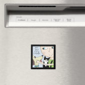 BFF: Beste harige vrienden-persoon met hond en kat Magneet (Insitu (Vaatwasser))