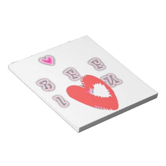 BFF Beste vriend voor altijd. Notitieblok (Schuin)