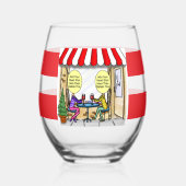 BFF Beste Vriend Voor Altijd Wijn Cafe Glas Tumble (Voorkant)