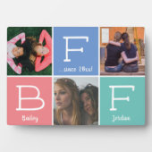 BFF Beste Vrienden Drietallen 3-foto Collage Paste Fotoplaat (voorkant)