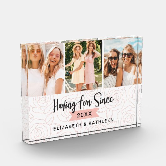 BFF beste vrienden script foto collage blok (Links)