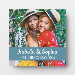 BFF Beste vrienden trendy moderne aangepaste foto Fotoplaat
