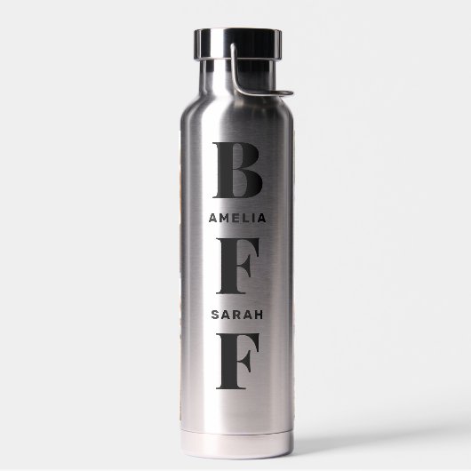 BFF | Beste vrienden Unieke 4 Aangepaste namen fot Waterfles (Links)
