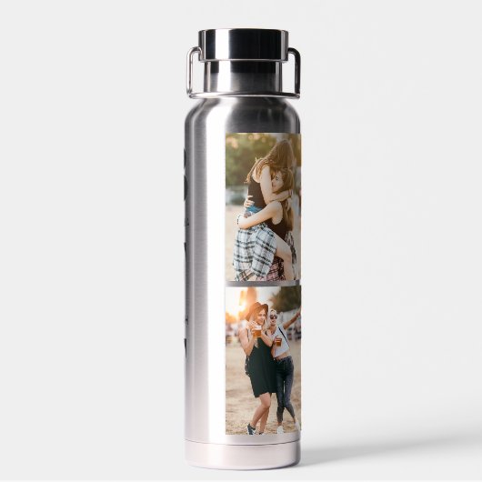 BFF | Beste vrienden Unieke 4 Aangepaste namen fot Waterfles (Achterkant)