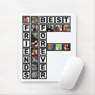 BFF beste vrienden voor altijd 15 Photo Collage Sj Muismat