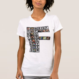 BFF beste vrienden voor altijd 15 Photo Collage Sj T-shirt