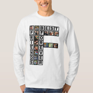 BFF beste vrienden voor altijd 15 Photo Collage Sj T-shirt
