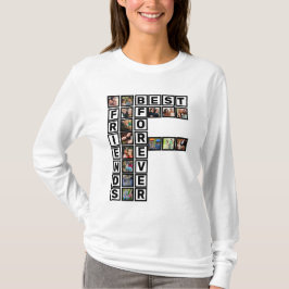 BFF beste vrienden voor altijd 15 Photo Collage Sj T-shirt