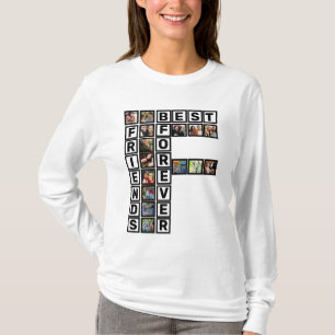 BFF beste vrienden voor altijd 15 Photo Collage Sj T-shirt