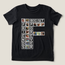 BFF beste vrienden voor altijd 15 Photo Collage Sj Tri-Blend Shirt