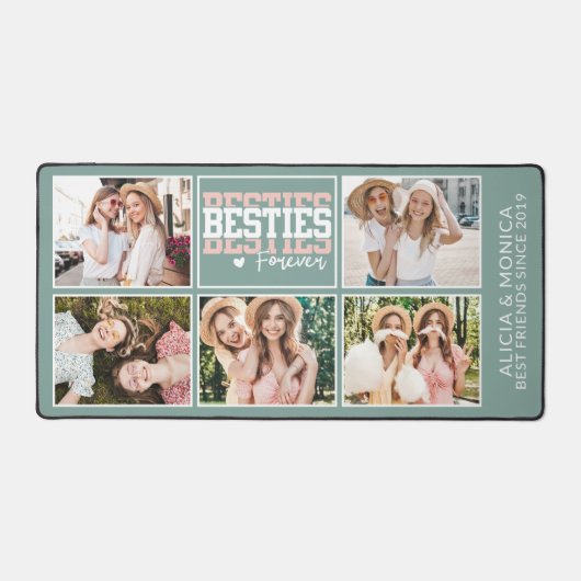 BFF beste vrienden voor altijd 5 besties afbeeldin Bureaumat (Voorkant)