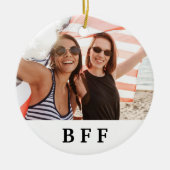 BFF beste vrienden voor altijd aangepaste foto-kee Keramisch Ornament (Voorkant)