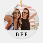 BFF beste vrienden voor altijd aangepaste foto-kee Keramisch Ornament (Achterkant)