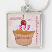 BFF beste vrienden voor altijd cupcake Sleutelhang Sleutelhanger (Voorkant)