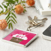 BFF beste vrienden voor altijd cupcake Sleutelhang Sleutelhanger (Zijkant)