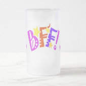 BFF Beste vrienden voor altijd Drink omhoog Matglas Bierpul (Center)