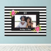 BFF beste vrienden voor altijd fotoblok Canvas Afdruk (Insitu (Houten vloer))