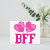 BFF Beste vrienden voor altijd!!!! geweldige! Briefkaart (Staand voorkant)