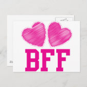 BFF Beste vrienden voor altijd!!!! geweldige! Briefkaart (Voorkant / Achterkant)