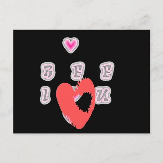 BFF. Beste vrienden voor altijd: I Love You Art Pr Briefkaart (Voorkant)