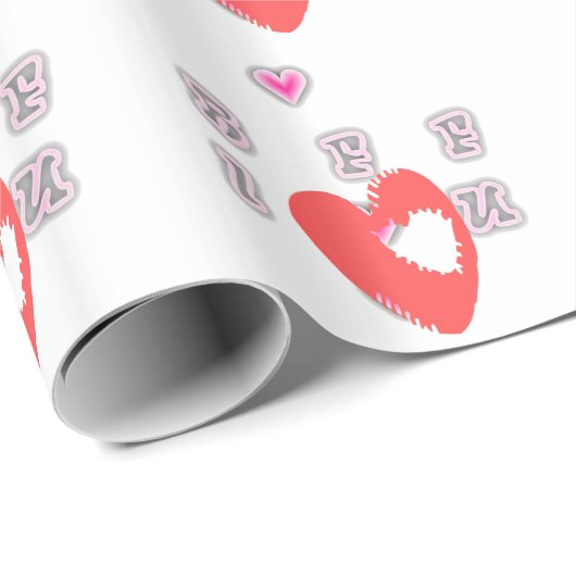 BFF. Beste vrienden voor altijd: I Love You Art Pr Cadeaupapier (Rol Hoek)