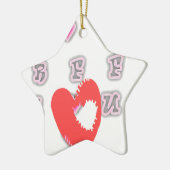 BFF. Beste vrienden voor altijd: I Love You Art Pr Keramisch Ornament (Links)