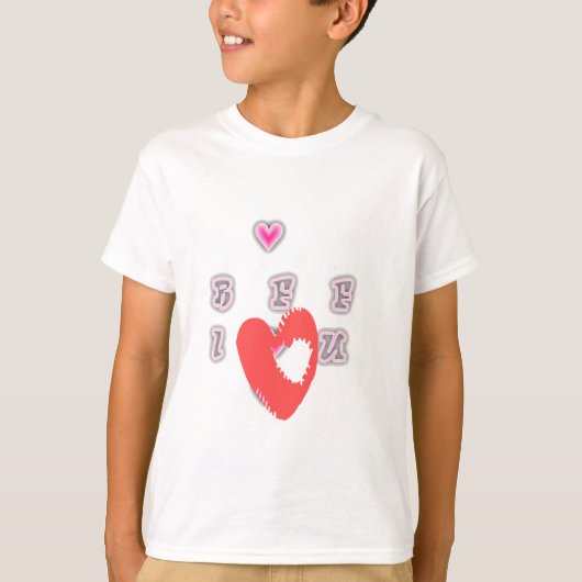 BFF. Beste vrienden voor altijd: I Love You Art Pr T-shirt (Voorkant)