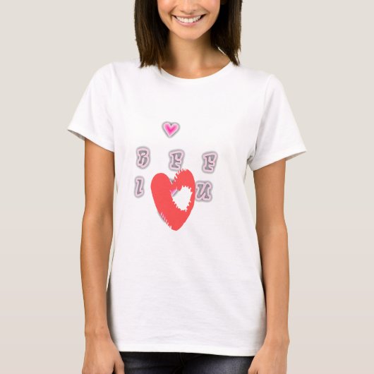 BFF. Beste vrienden voor altijd: I Love You Art Pr T-shirt (Voorkant)