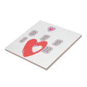 BFF. Beste vrienden voor altijd: I Love You Art Pr Tegeltje (Zijkant)