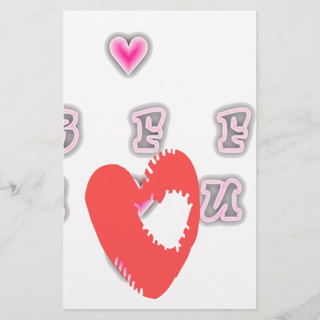 BFF. Beste vrienden voor altijd: Ik hou van je Tek (Voorkant)