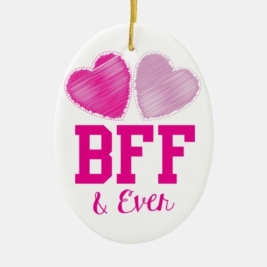 BFF Beste vrienden voor altijd Keramisch Ornament (Voorkant)