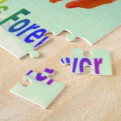 BFF beste vrienden voor altijd meisjes verjaardags Legpuzzel (Zijkant)